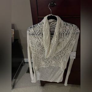 Free People Ivory Cowl Sweater
